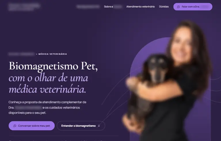 Site de médica veterinária